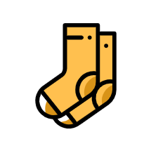 place holder yellow icon sock